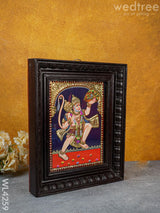 Tanjore Painting - Hanuman 10 X 8 Inch Flat [Gold Foil] Wl4259