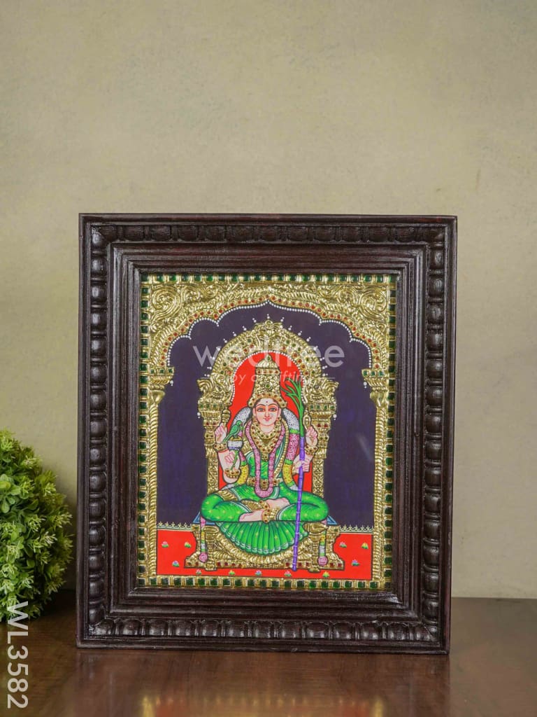 Tanjore Painting Kamakshi - 12 X 10 Wl3582