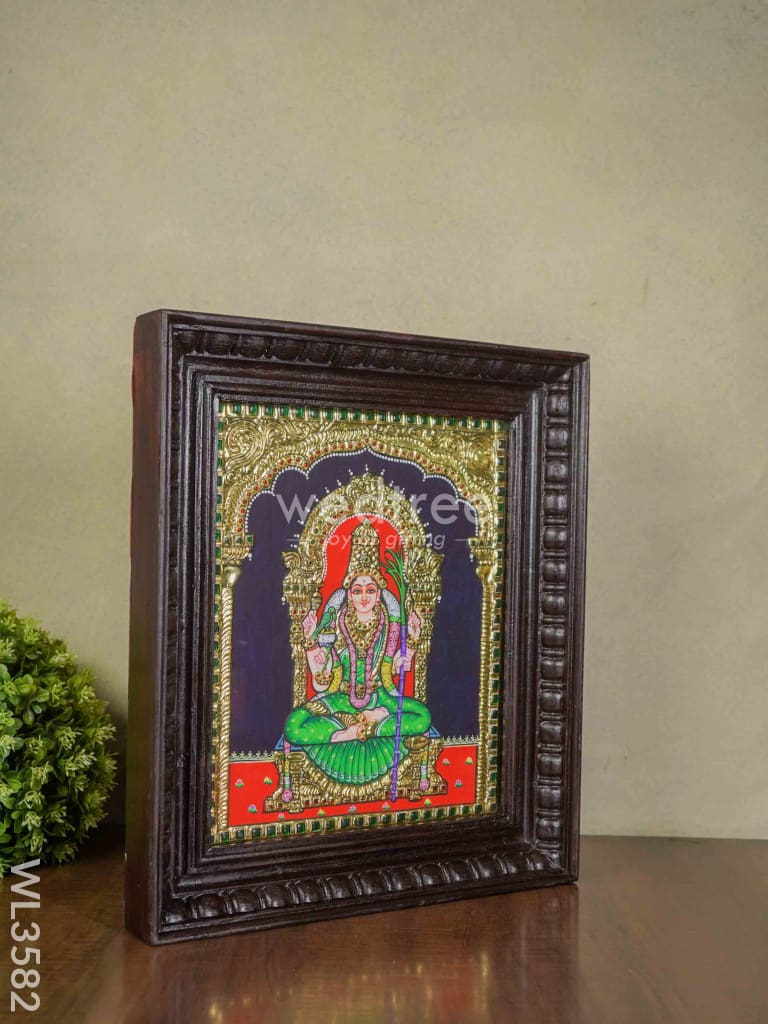 Tanjore Painting Kamakshi - 12 X 10 Wl3582