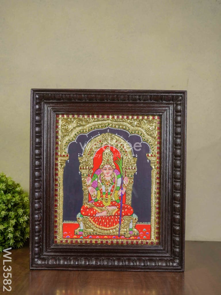 Tanjore Painting Kamakshi - 12 X 10 Wl3582