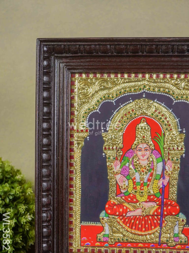 Tanjore Painting Kamakshi - 12 X 10 Wl3582