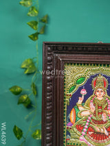 Tanjore Painting - Lakshmi Flat (Gold Foil) 10 X 8 Inch Wl4639