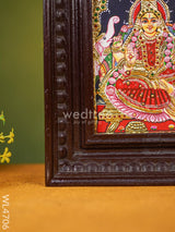 Tanjore Painting - Lakshmi Flat (Gold Foil) 8 X 6 Inch Wl4706