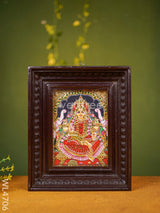 Tanjore Painting - Lakshmi Flat (Gold Foil) 8 X 6 Inch Wl4706