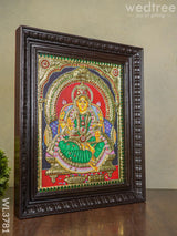 Tanjore Painting Semi Embossed Lakshmi - 15X12 Inch Wl3781