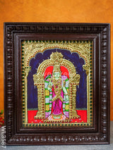 Tanjore Painting Meenakshi - Flat (Gold Foil) 12 X 10 Wl3587