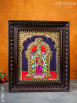 Tanjore Painting Meenakshi - Flat (Gold Foil) 12 X 10 Wl3587