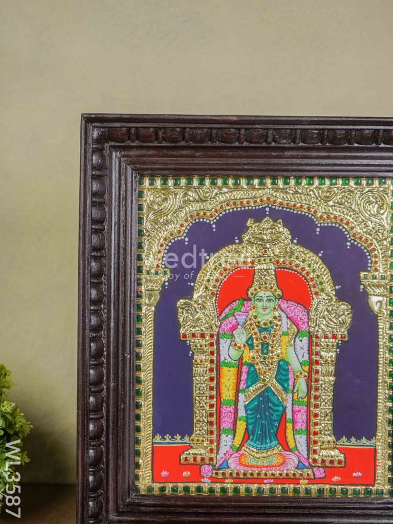 Tanjore Painting Meenakshi - 12 X 10 Wl3587