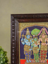 Tanjore Painting Meenakshi Kalyanam - 12 X 10 Wl3575