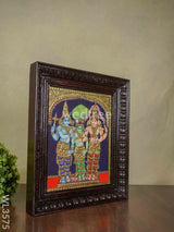 Tanjore Painting Meenakshi Kalyanam - 12 X 10 Wl3575