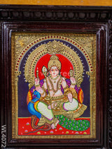 Tanjore Painting - Murugan 10 X 8 Inch Flat [Gold Foil] Wl4072