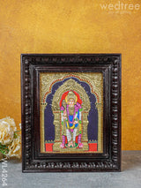 Tanjore Painting - Murugan 10 X 8 Inch Flat [Gold Foil] Wl4264