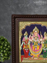 Tanjore Painting Murugan Valli Deivanai - 12X10 Wl1853