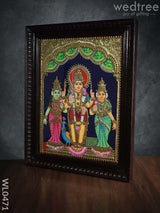 Tanjore Painting Murugan Valli Deivanai - 24X18 Inches Wl0471