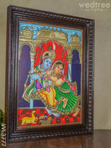 Tanjore Painting Jhoola Radha Krishna - 24X18 Inch Wl3777