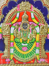 Tanjore Painting - Padmavathi Thayar 10 X 8 Inch Flat [Gold Foil] Wl4076