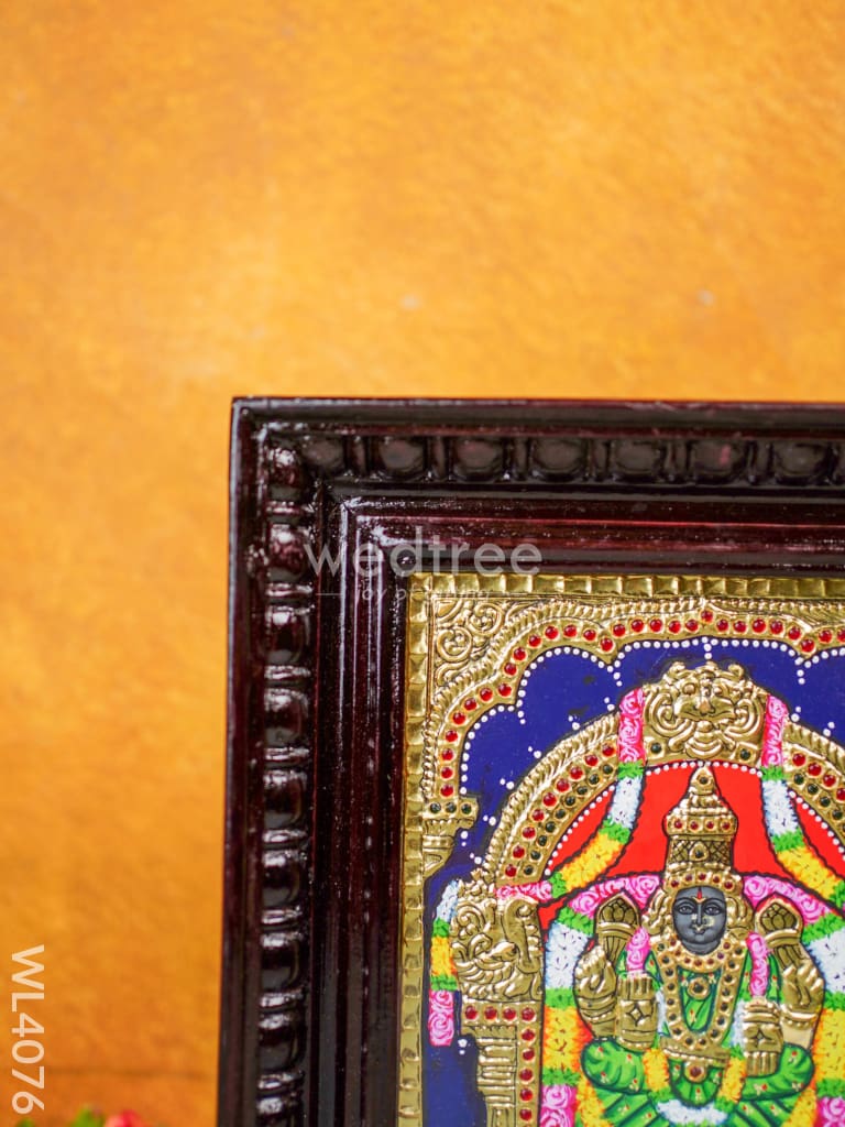 Tanjore Painting - Padmavathi Thayar 10 X 8 Inch Flat [Gold Foil] Wl4076