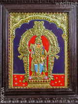 Tanjore Painting Palani Murugan - Flat (Gold Foil) 10X8 Inch Wl3500 Painting