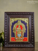 Tanjore Painting Palani Murugan - Flat (Gold Foil) 10X8 Inch Wl3500 Painting