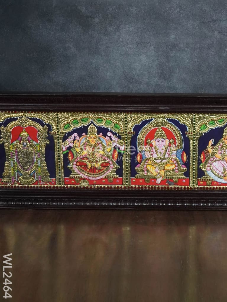 Tanjore Painting Panel (5 Deities) - Wl2464