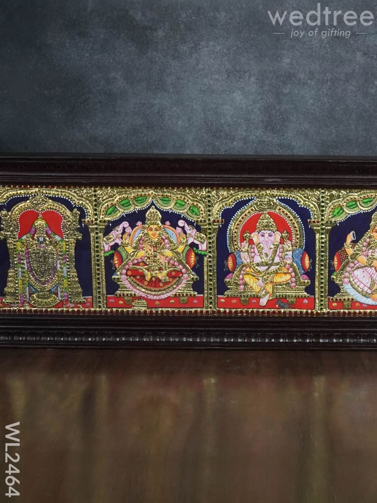 Tanjore Painting Panel (5 Deities) - Wl2464