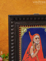 Tanjore Painting Periyava - Flat (Gold Foil) 8X6 Inch Wl3772