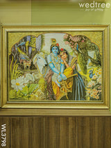 Tanjore Painting Radha Krishna - 4X3Ft Wl3798