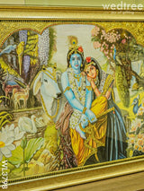 Tanjore Painting Radha Krishna - 4X3Ft Wl3798