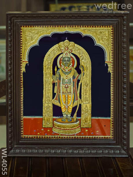 Tanjore Painting - Ram Lalla 20 X 16 Inch Semi Embossed Wl4055
