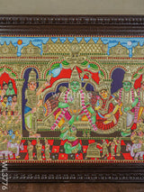 Tanjore Painting Ramar Pattabishekam - 24X18 Inch Wl3776