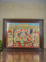 Tanjore Painting Ramar Pattabishekam - 24X18 Inch Wl3776