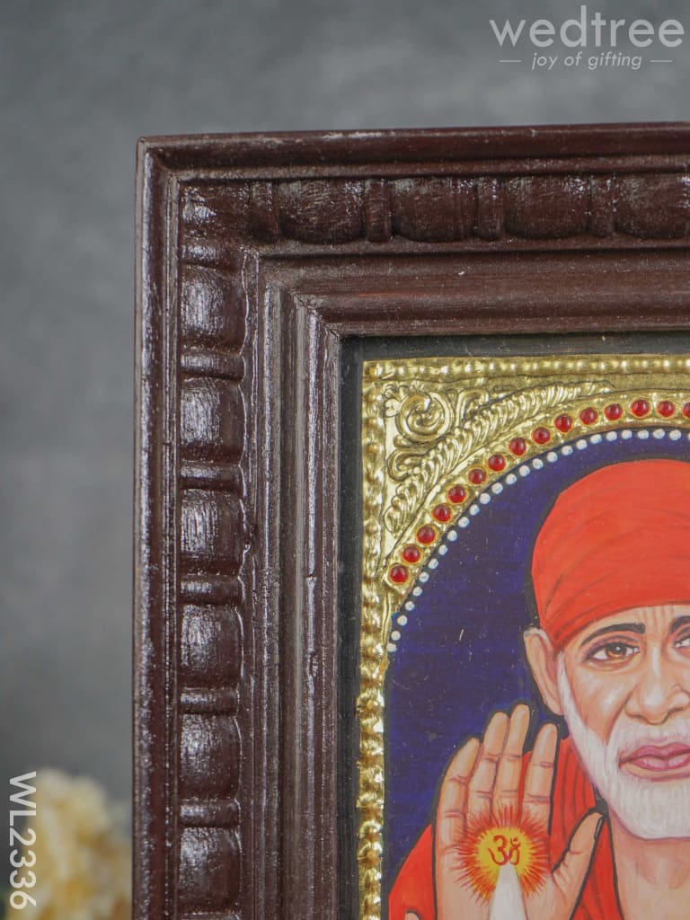 Tanjore Painting Sai Baba - 8 X 6 (Small ) Wl2336