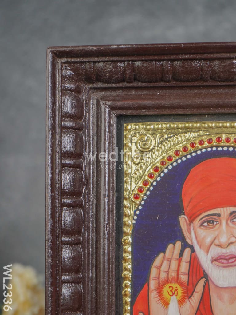 Tanjore Painting Sai Baba - 8 X 6 (Small ) Wl2336