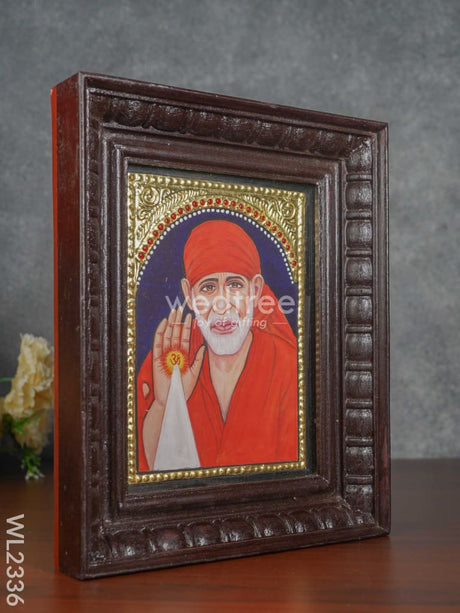 Tanjore Painting Sai Baba - 8 X 6 (Small ) Wl2336