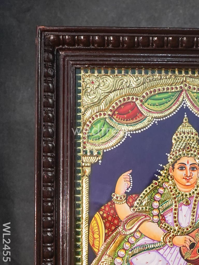 Tanjore Painting Saraswathi - 18X14 Inches Wl2455