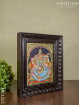 Tanjore Painting Saraswathi - 8 X 10 Inches Wl1561