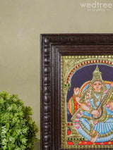 Tanjore Painting Saraswathi - 8 X 10 Inches Wl1561