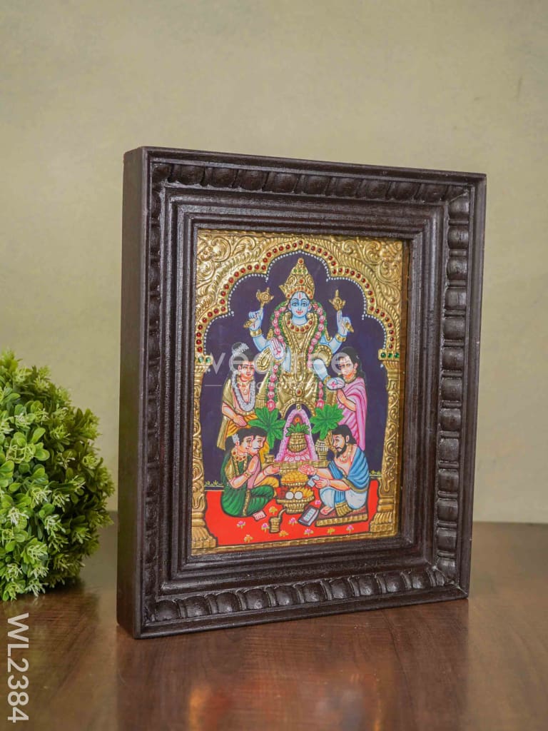 Tanjore Painting Sathya Narayanan - (10X8) Wl2384