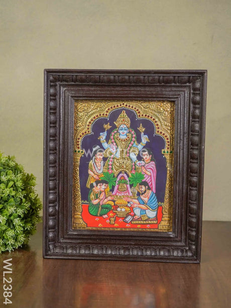 Tanjore Painting Sathya Narayanan - (10X8) Wl2384