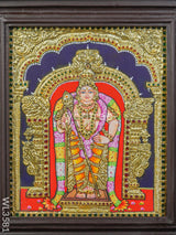 Tanjore Painting Murugan - 15X12 Wl3581