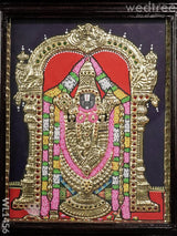 Tanjore Painting Tirupathi Balaji:  8 X 10Inches - Wl1456 Painting