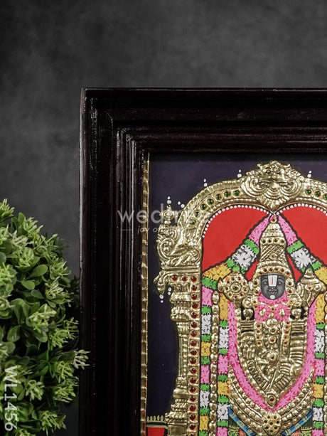 Tanjore Painting Tirupathi Balaji:  8 X 10Inches - Wl1456 Painting