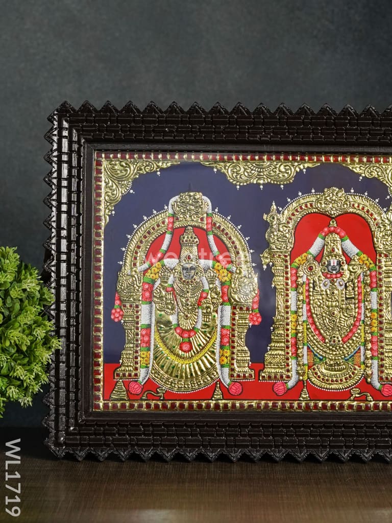 Tanjore Painting Padmavathi Balaji 15X12 - Wl1719