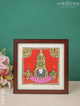 Tanjore Painting - Tirupati Balaji 6 X Inch Flat [Gold Foil] Wl4458