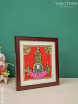 Tanjore Painting - Tirupati Balaji 6 X Inch Flat [Gold Foil] Wl4458