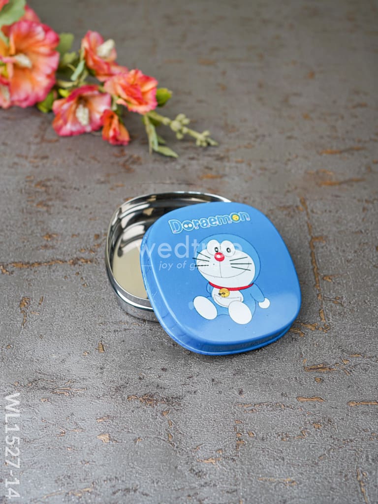 Tiffin Box With Cartoon Engraved - (4.5In X 1In) Wl1527 Chocolate Doraemon 1 In) Kids Utility