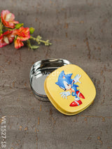 Tiffin Box With Cartoon Engraved - (4.5In X 1In) Wl1527 Chocolate Sonic 1 In) Kids Utility