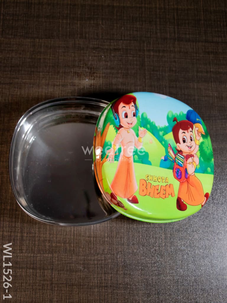 Tiffin Box With Cartoon Engraved - (5In X 1.5In) Wl1526 Kids Utility