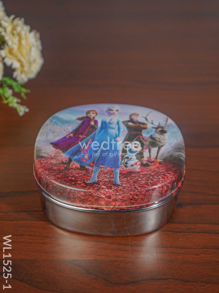 Tiffin Box With Cartoon Engraved - (6In X 2In) Wl1525 Kids Utility