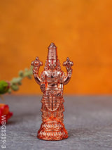 Tirupathi Balaji Idol - Wbg1319 Copper Finish White Metal Figurine